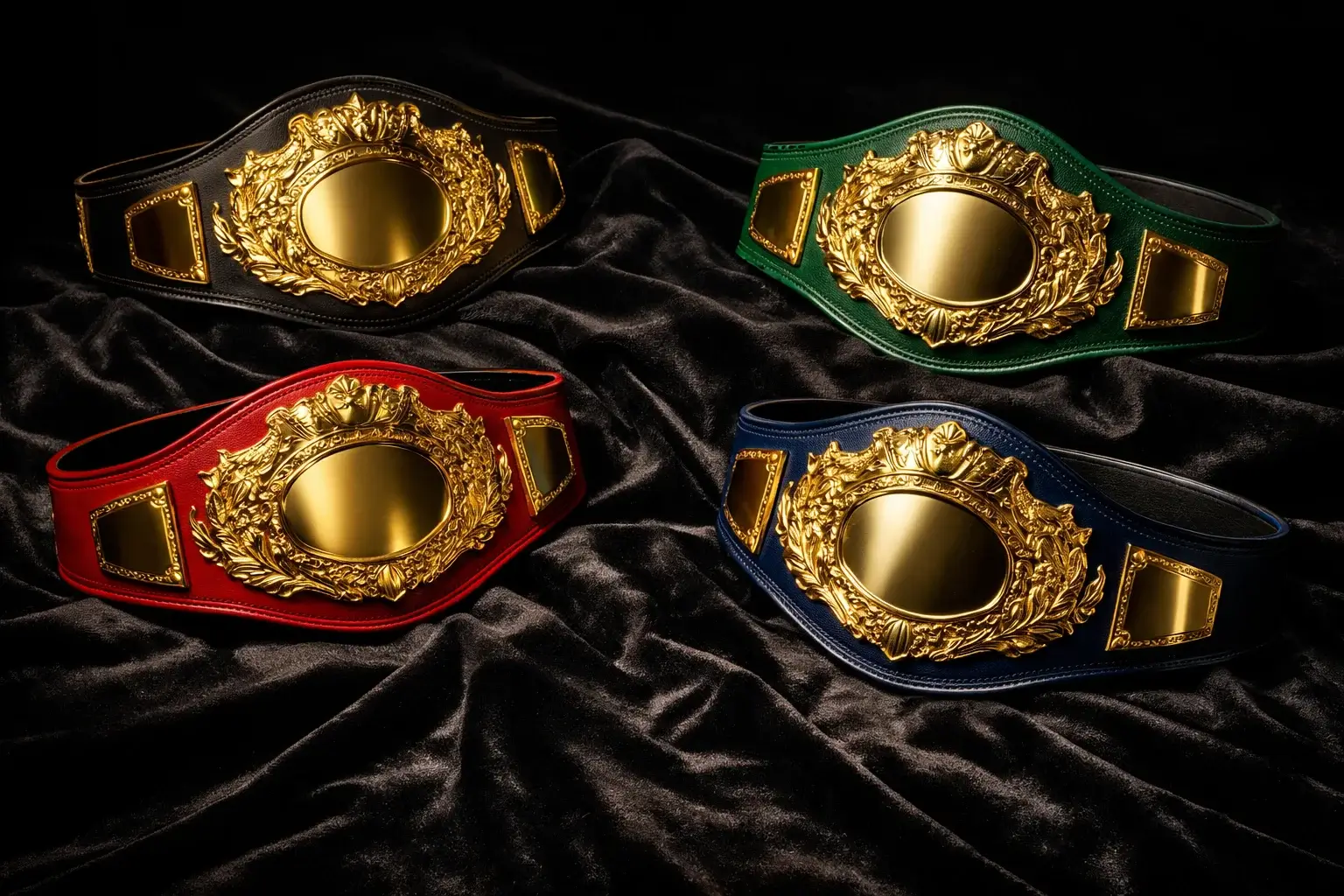 Meisterschaftsgürtel der großen Boxverbände WBA WBC IBF WBO